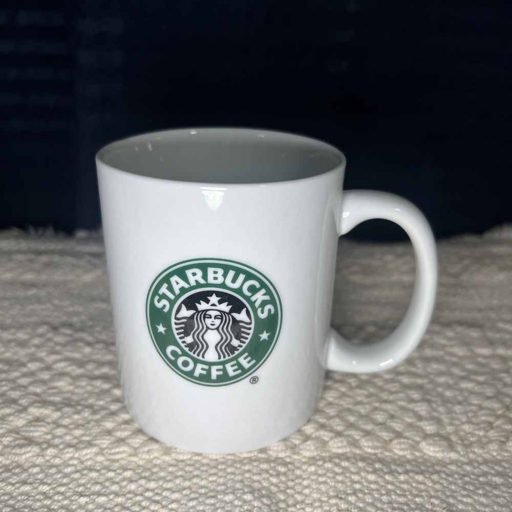 Starbucks White 8oz Mug Coffee/Espresso Cup 2007